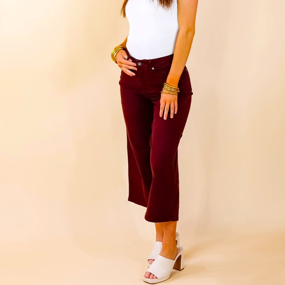 Judy Blue Crop Tummy Control Denim